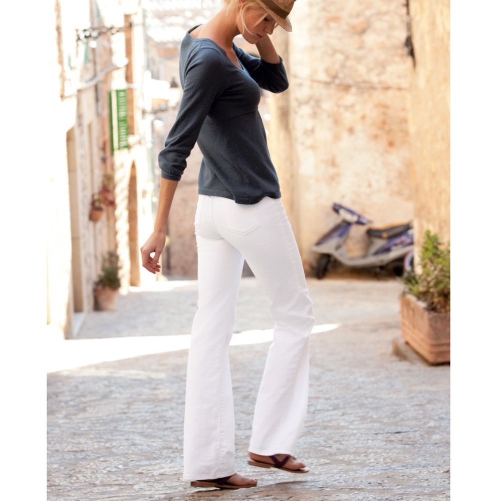 NWT | J.Crew - White Curvy Demi Boot Jeans